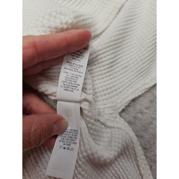 Aerie Offline Shirt Womens Small Waffle Knit Oversized Hi Low Hem - Picture 5 of 7